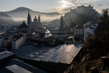 Panorama Salzburger Altstadt im Winter © Georg Hummer