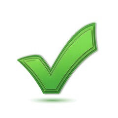 Green checkmark icon for approval and confirmation