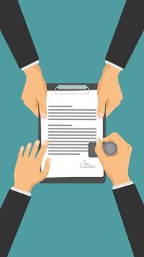 approved document video animation vertical concept