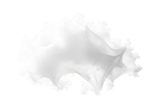 Abstract white smoke or fog isolated on transparent background