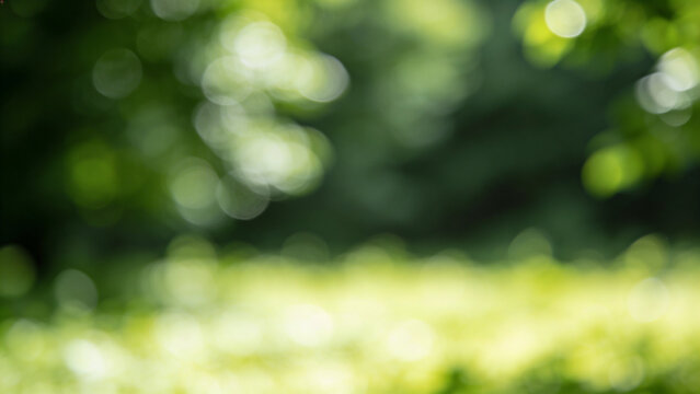 minimalistic blurred green foliage background, soft natural light, bokeh effect, shallow depth of field, clean empty space, smooth color tones, calming atmosphere, high resolution, no objects in focus