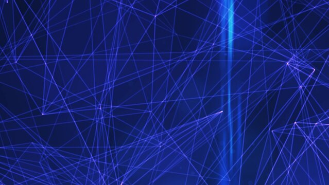 Digital network background with intersecting glowing purple lines