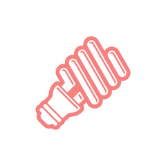 Obraz premium Simple Trendy Economical Light Bulb Icon Vector Template