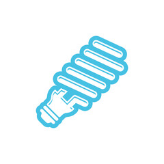 Obraz premium Simple Trendy Economical Light Bulb Icon Vector Template