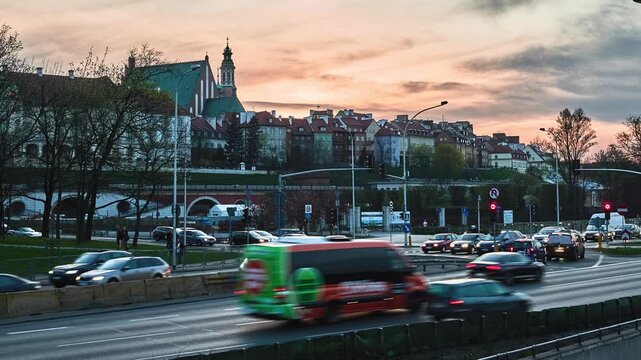WARSAW, POLAND - APRIL 15 2018: St. John's Archcathedral in Warsaw is a Roman Catholic church in Warsaw's Old Town. St. John's is only one which is also an archcathedral.