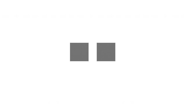 Two Squares Loading Modern Loop Animation - Black Boxes Buffering Isolated On White Background