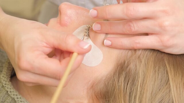 The technique for applying lash extensions is a true art that showcases expertlevel skills