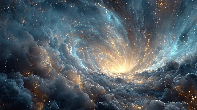 A mesmerizing abstract image evoking wonder and infinite possibility. Ideal for backgrounds, website design or representing innovation, imagination, a