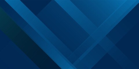 Obraz premium Abstract Blue Geometric Background with Overlapping Diagonal Layers and Professional Corporate Style. vector illustration