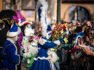 Venetian Carnival in the village of Rosheim, Alsace. Stunning masks and costumes.