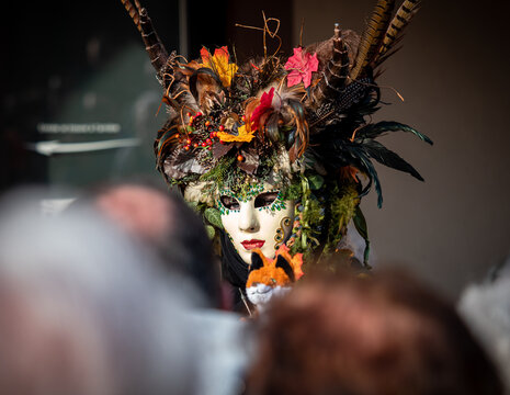 Venetian Carnival in the village of Rosheim, Alsace. Stunning masks and costumes.