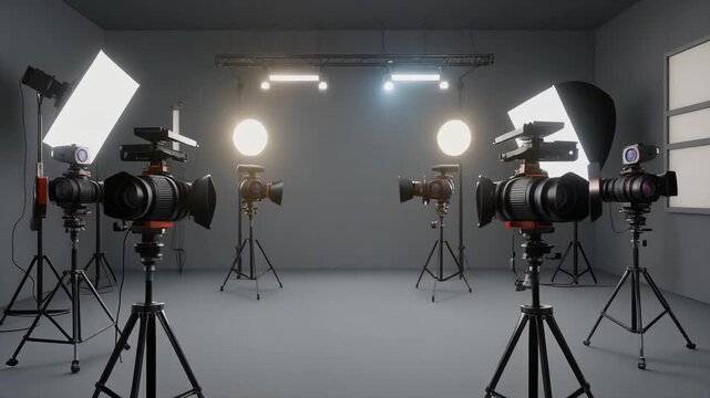 Professional Film and Photography Studio Setup Generative AI