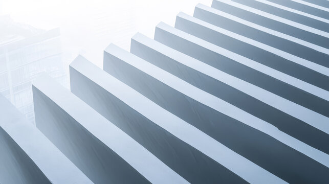 Abstract architectural lines and shadows create a modern, minimalist pattern with a sense of depth
