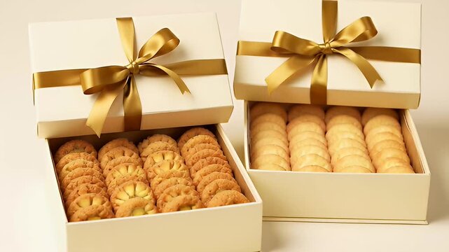 Eid Al-Fitr Gift Boxes with Assorted Traditional Cookies