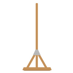 グラウンド整備や工事現場で使われる木製トンボのイラスト © soltren