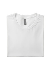 A white t shirt with a crew neck and short sleeves png