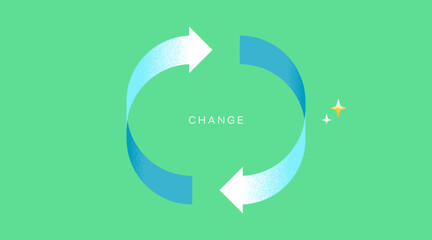 改善・変化・変更をイメージした背景素材
