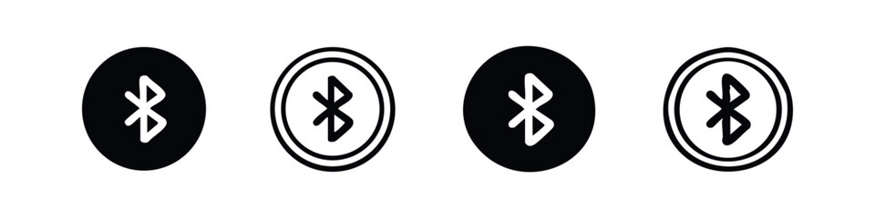 Plakat Bluetooth Wireless Technology Icon Set