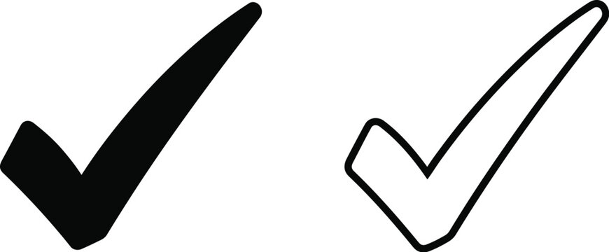 Checkmarks icons Vector