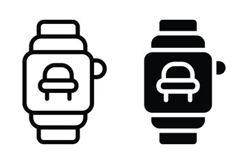 Minimalist smartwatch design in black and white, stylish wearable technology