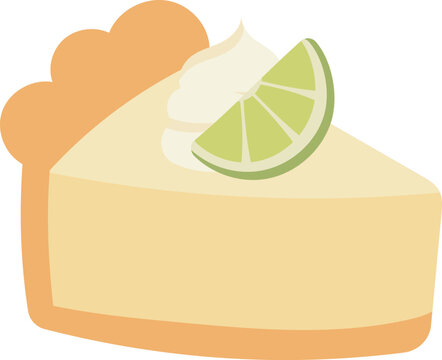 Key Lime Pie illustration.