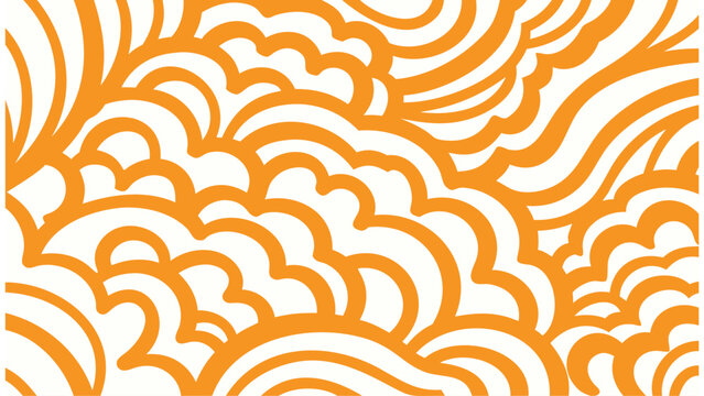 Vector orange wave pattern background