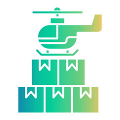 Fototapeta premium shipping Gradient icon