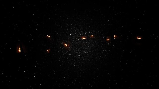 Monetize Text Neon Fire Animation - Glowing Energy Word Reveal