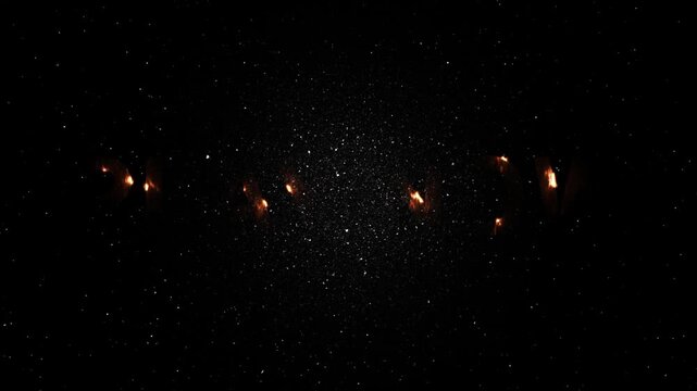 Play Now Text Neon Fire Animation - Glowing Energy Word Reveal