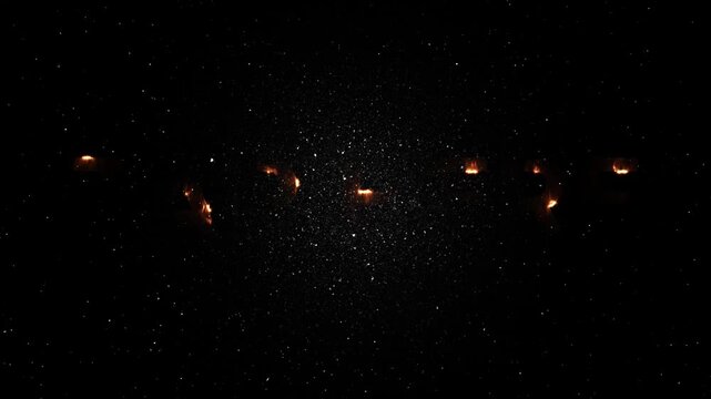 Tap Here Text Neon Fire Animation - Glowing Energy Word Reveal