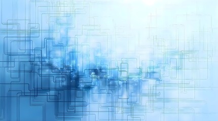 Obraz premium Blue and white background with squares, modern geometric graphic design for technology presentation, corporate wallpaper and creative digital art concept