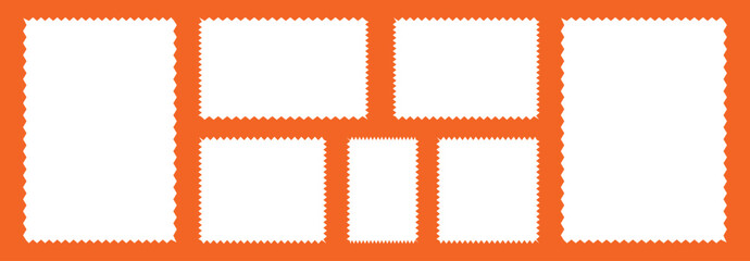 Zigzag picture photo frame, Set of stem border frame
yellow orang color, 