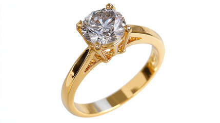 Gorgeous cut-out rose gold engagement ring with a purple diamond	