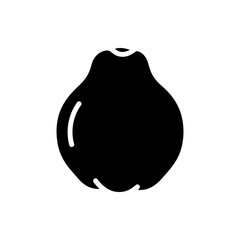 Minimalist black panda face icon isolated on white background vector illustration