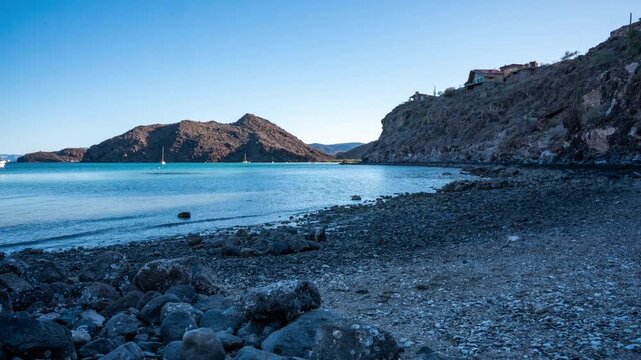 Tide coming in timelapse 