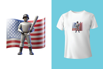 Hipster handsome male model with beard wearing white blank t-shirt and a baseball cap with space for your logo or design in casual urban style