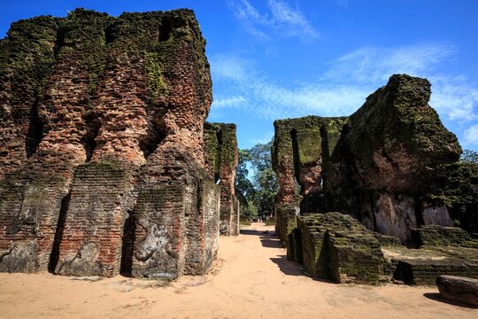 Royal Palace of King Parakramabahu I in Polonnaruwa, Sri Lanka