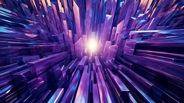 Digital Technology purple blue Geo punk Abstract Geometric Background