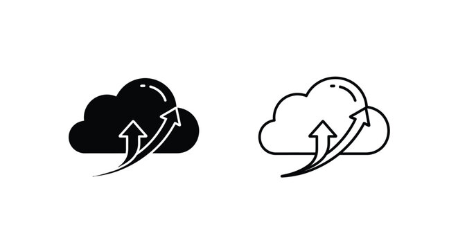 Cloud sync icons Vector