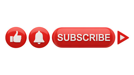 Subscribe button with like and bell notifications