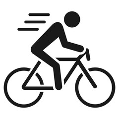 Obraz premium bicycle glyph