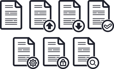 ドキュメントファイルの処理別アイコン集 © Ryuku