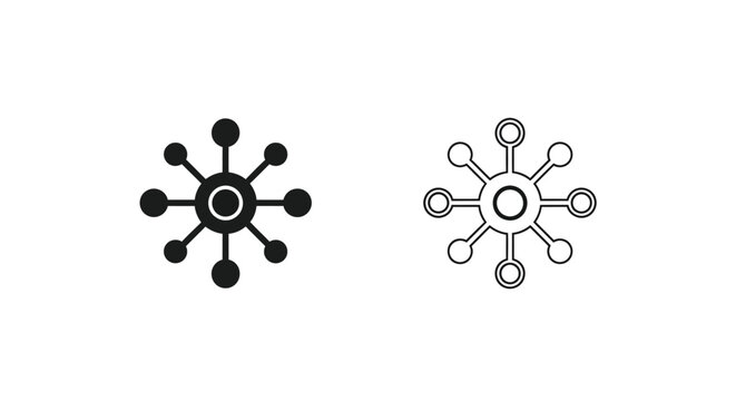 Black and white snowflake designs Vector
