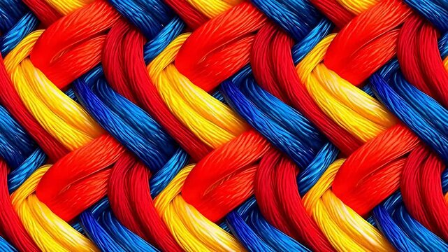 Colorful Gradient Rope Twine Pattern background