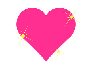 キラキラハートアイコン