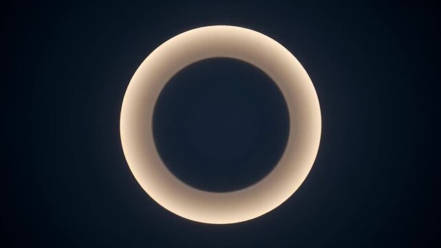 Upper corner rotating glow ring overlay with slow motion and gentle brightness pulse