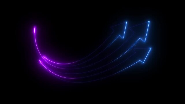 arrow indication statistic. Trade infographic. Profit arow Vector illustration 4k video.