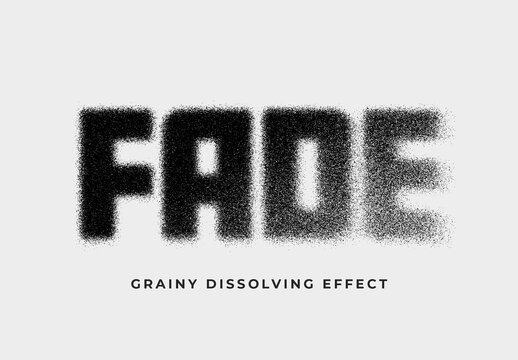 Dust Grain Dissolve Text Effect