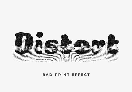 Ripple Grainy Distortion Text Effect