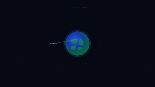 Cinematic Satellite Scan Digital Design